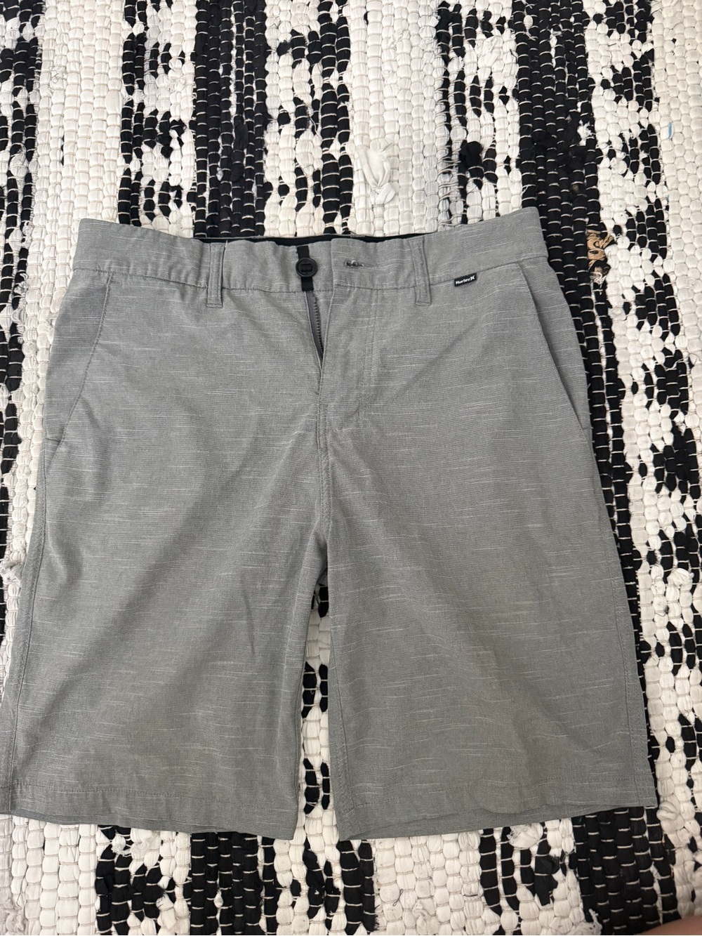 Hurley Gray Flat Front Men's Shorts